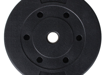 Halterschijf | 1 x 5 kg | Kunststof | Zwart