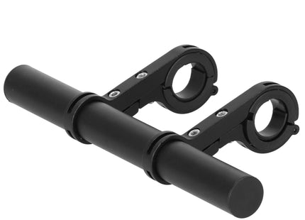 Fiets Stuur Beugel - Stuur Verlenger - Aluminium - Zwart - 20 cm