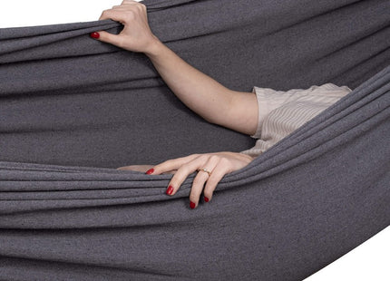 Hangmat | Extra Stevig | Inclusief Opbergtas | Donkergrijs | 200 x 150 cm