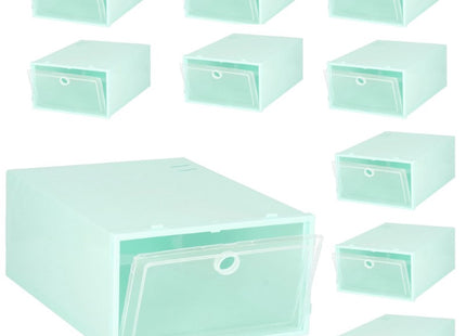 Schoenenbox | Sneakerbox | Kunststof | Groen | 1 Stuk | 31 x 21.5 x 12.5 cm