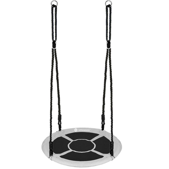 Nestschommel | Kinderschommel | Ø110 CM | Max 150 KG | Grijs/Zwart