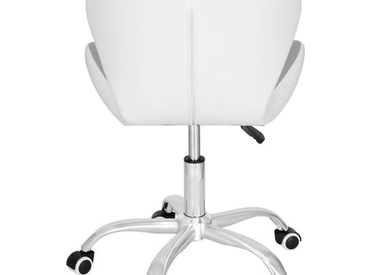 Bureaustoel - Draaibaar - Metalen Onderstel - Kunststof - Grijs/Wit - 120 kg