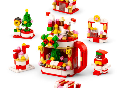 Springos® Adventskalender met Bouwblokken – 24 Kerst Bouwsets – 1000 Onderdelen – 4 Grote Kerstfiguren