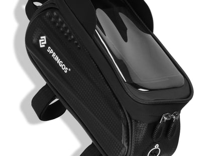 Fietstas - Frametas - Inclusief Telefoonhouder - Waterdicht - Etui/Tas - Klittenband - Zwart