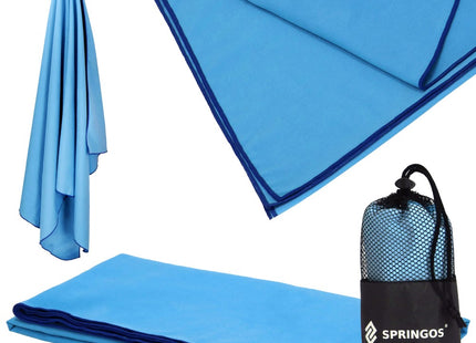 Strandlaken | Badlaken | Strandhanddoek | Microvezel | 180 x 90 cm | Blauw