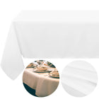 Tafelkleed -Kerst - Klassiek- Wit - Polyester - 220 x140 CM