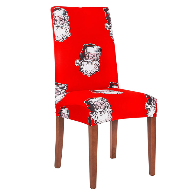 Stoelhoes - Voor Eetkamerstoelen - Met Stretch - Rood - Kerstman