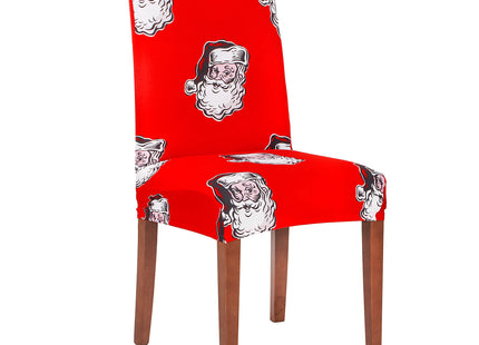 Stoelhoes - Voor Eetkamerstoelen - Met Stretch - Rood - Kerstman