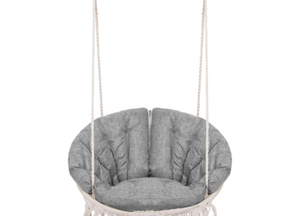 Hangstoel | Binnen & Buiten | Belastbaar tot 150 kg | 120 x 79 cm | Grijs/Beige