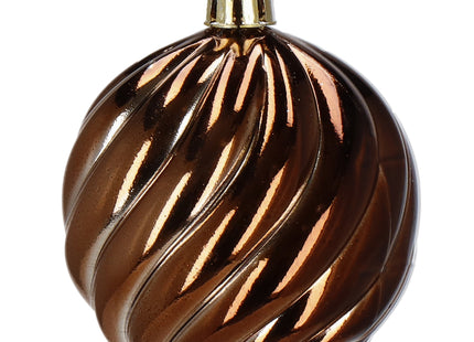 Kerstballen | 20 Stuks | 6 cm | Bruin