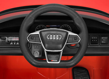 Elektrische AUDI RS E-Tron GT - Elektrische Auto - 12 V Accu - AUX - Aangedreven - Afstandsbediening - Kunststof - Metaal - Zwart - Rood