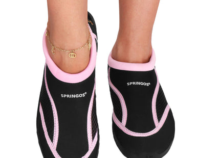Waterschoenen - AQUA Shoes - Sneldrogend - Rubber - Unisex - Roze/Zwart - Maat 39