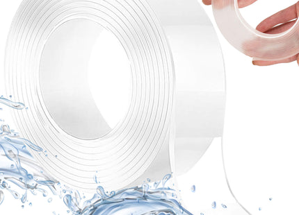 Dubbelzijdige Nano Tape - 2 Meter - Herbruikbaar - Waterproof