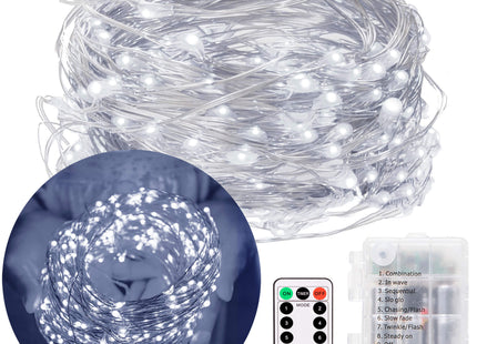Decoratieve verlichting -  50 LED - Afstandbediening - Koud Wit