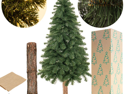 Kunstkerstboom Op Stam | PE - Sparrenhout | 180 cm | Zonder Verlichting