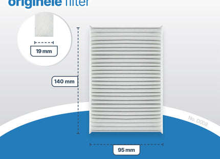 SQOON® Filter Voor Bosch Droger 2x - Pollenfilter - Filter Condensor WTL120 - 150 / 00481723