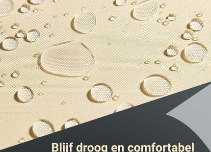 Schaduwdoek | Zonnezeil | Rechthoekig | 3 x 2 m | 90% Schaduw | Crème | 160 g/m2