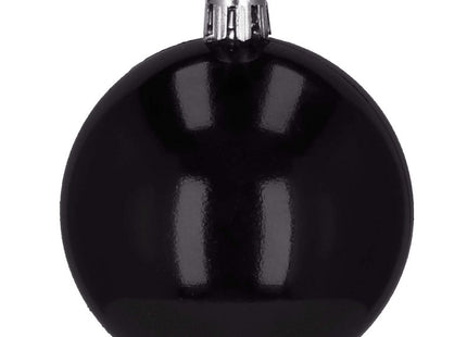 Kerstballen | 25 Stuks | 2,5 cm/4 cm | Zwart Tinten