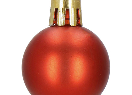 Kerstballen | 42 Stuks | 3/4/5/6 cm | Rood/Goud
