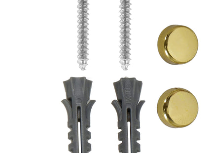 WC Rolhouder | Toiletrolhouder Met Plank | Chroom | Zwart/ Goud