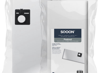 SQOON® Stofzuigerzakken  Geschikt voor Festool CTL-22 / CTL-33 - 5 Stuks