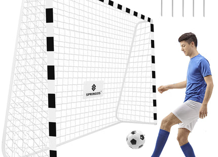 Voetbaldoel | Staal | Voetbal | Trainen | 300x200 cm | Zwart/Wit