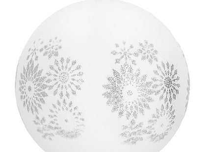 Kerstballen | 4 Stuks | 10 cm | Wit