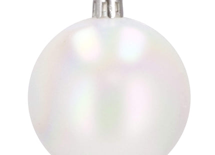 Kerstballen | 30 Stuks | 6/5/4 cm | Wit