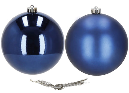 Kerstballen | 2 Stuks | 15 cm | Blauw