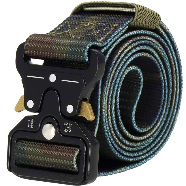 Riem - Buidel set - Polyester - Ritssluiting - Militair - camouflagegesp - Groen - 125 cm
