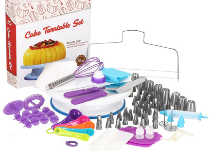 Taart Decoratie Set | Draaiend Taartplateau | 137-Delig