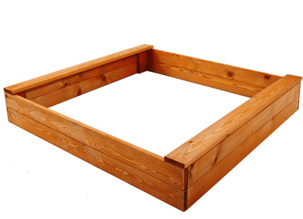Zandbak - Met Bank - Inclusief Gronddoek -  Geïmpregneerd -120 x 120 CM