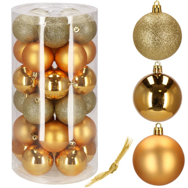 Kerstballen | 30 Stuks | 6 cm | Goud