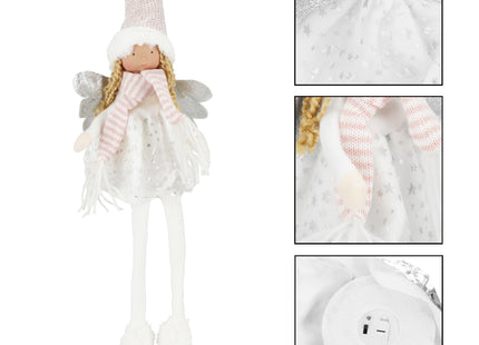 Kerstversiering | Kerstengel | Kerstdecoratie voor binnen | Lichtgevend | 55cm | 1 stuk