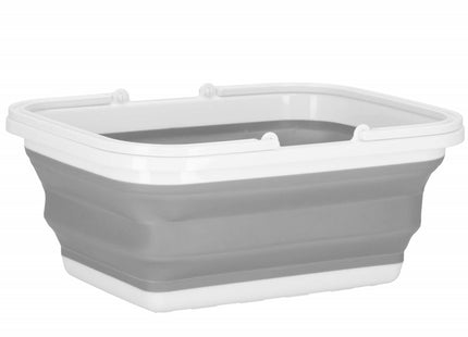 Wasmand | Opvouwbare Wasmand | Rechthoek | 8.5L | Grijs/Wit