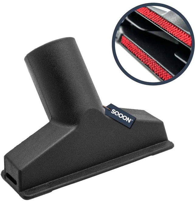 SQOON®  Zuigmond 32 mm Geschikt voor Electrolux, Nilfisk & Numatic - Met rode fluwelen strips - Voor meubels, bekleding & tapijt
