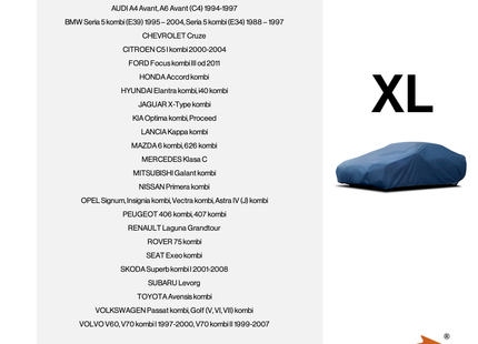 CarPassion Premium Autohoes - Beschermhoes - Waterdicht & Vorstbestendig - Maat XXXL - Blauw - 455  x 485 cm