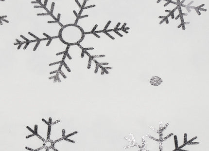 Tafelkleed -Kerst - Sneeuwvlokken- Wit - Polyester - 220 x140 CM