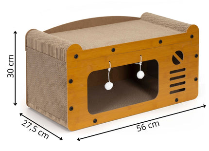 Krabpaal - Voor Katten - Meubelbescherming - 56 x 27,5 x 30 cm - Bruin