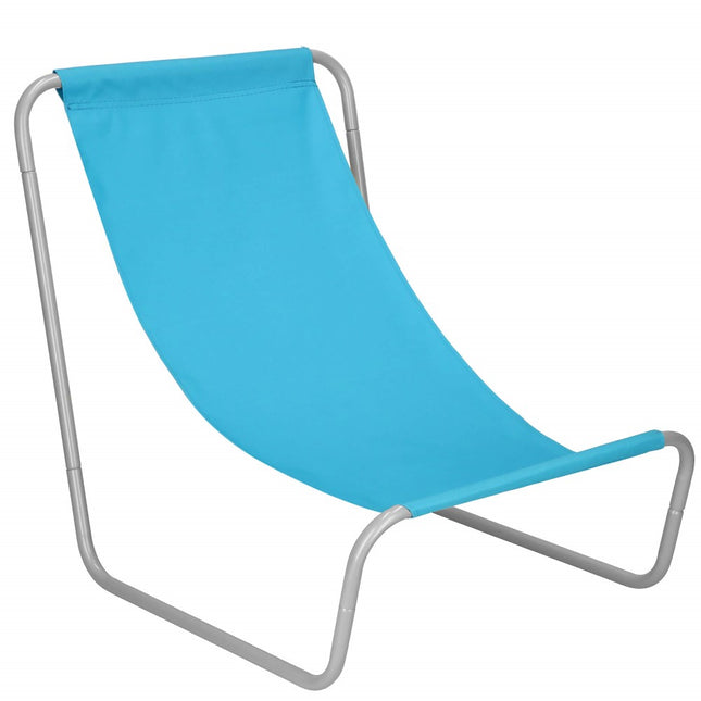 Ligstoel | Strandstoel | Ligbed | Inclusief Draagtas | Lichtblauw
