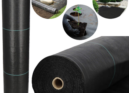 Worteldoek - Anti -Onkruid - Beschermfolie -  90g - 1,6X10M - Zwart