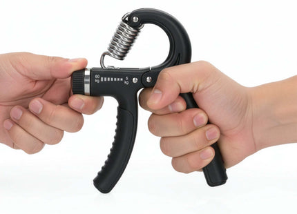 Actiget® Handtrainer | Handknijper | Zwart/Grijs | Verstelbaar | Antislip | 5- 60 Kg