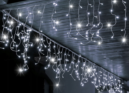 IJspegel Verlichting | 20 m + 2.5 m Snoer | 500 LED | Flash | Koppelbaar | Koel Wit
