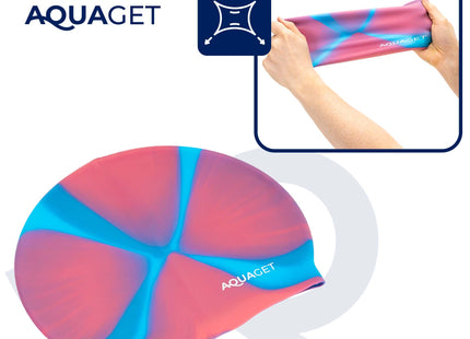 Badmuts - Zwemmuts - Opberghoes - Siliconen - Blauw/Roze