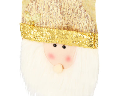 Tafelkleed -Kerst - Kerstman - Goud - 205 x 30 CM