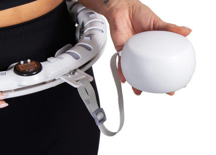 Hoelahoep - Hoepel - Fitness  - Verstelbaar - Cardiotraining - Massage - Grijstinten