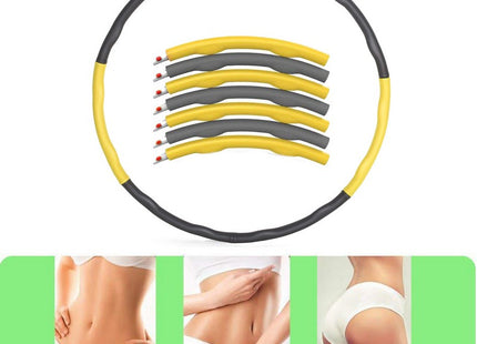 Fitness Hoelahoep | 83 cm | Geel/Grijs