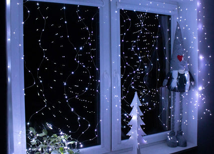 Lichtgordijn | IJspegel Verlichting | Inclusief USB En Afstandsbediening | 300 LED | Koel Wit
