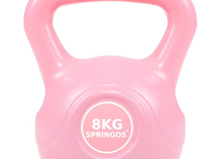 PVC Kettle Bell | Kettlebell | 8 kg | Roze