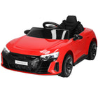 Elektrische AUDI RS E-Tron GT - Elektrische Auto - 12 V Accu - AUX - Aangedreven - Afstandsbediening - Kunststof - Metaal - Zwart - Rood